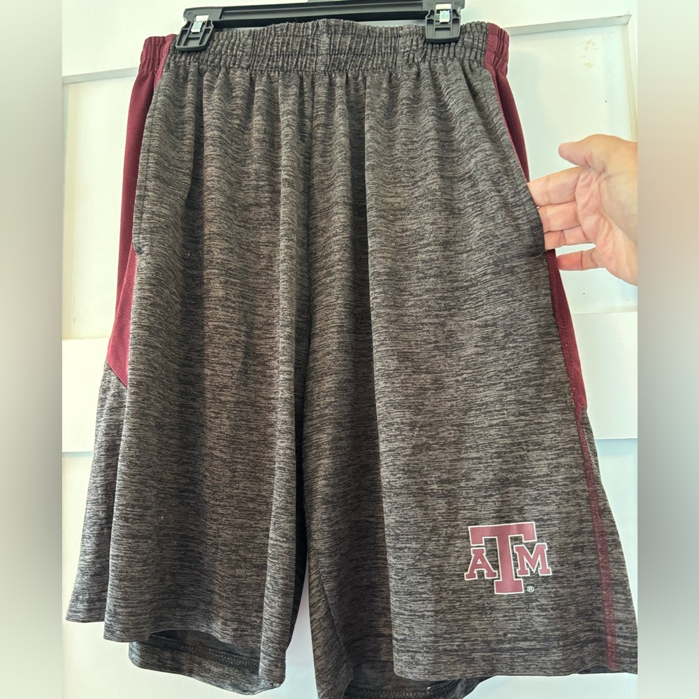 Colosseum Gray and Maroon Texas A&M Athletic Shorts